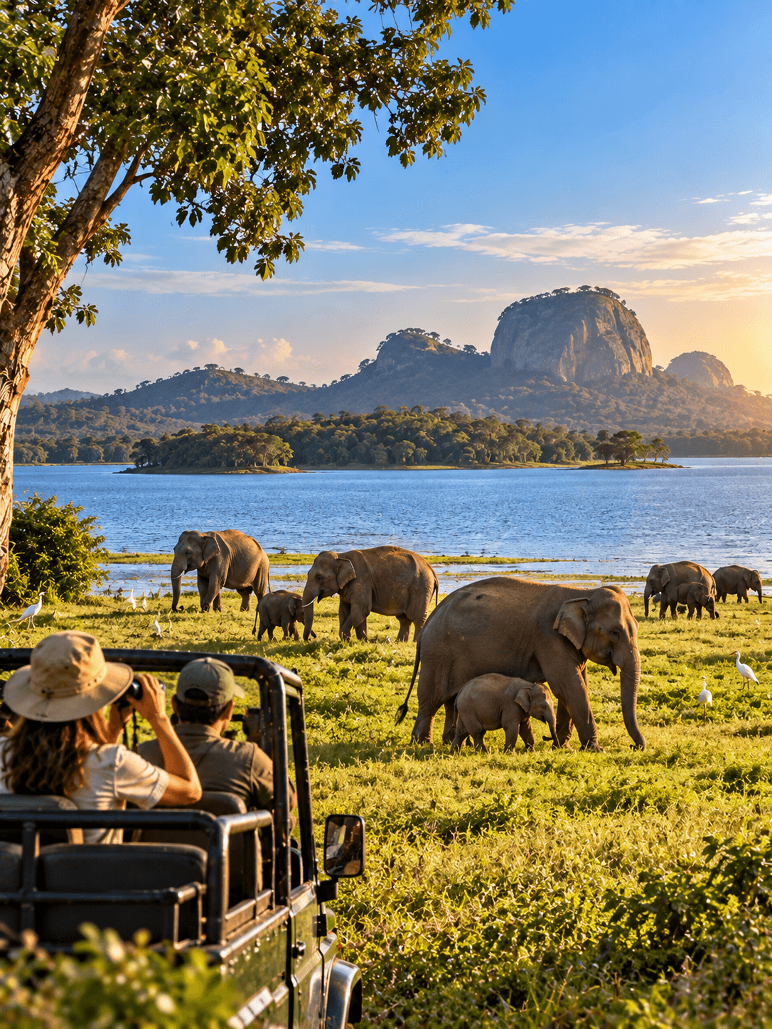 Kaudulla Safari & Ancient Reservoir Boat Cruise