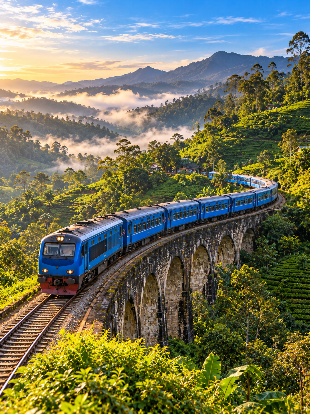 First-Class Highland Train to Nuwara Eliya